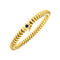 14k Yellow Gold 7 1/2 inch Dragon Link Bracelet with Blue Sapphire